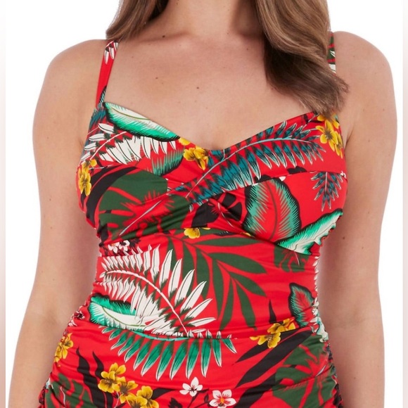 Fantasie Vilamora Twist Tankini Top (top only) Cup Size Swim Women’s Size 36D - Picture 1 of 7